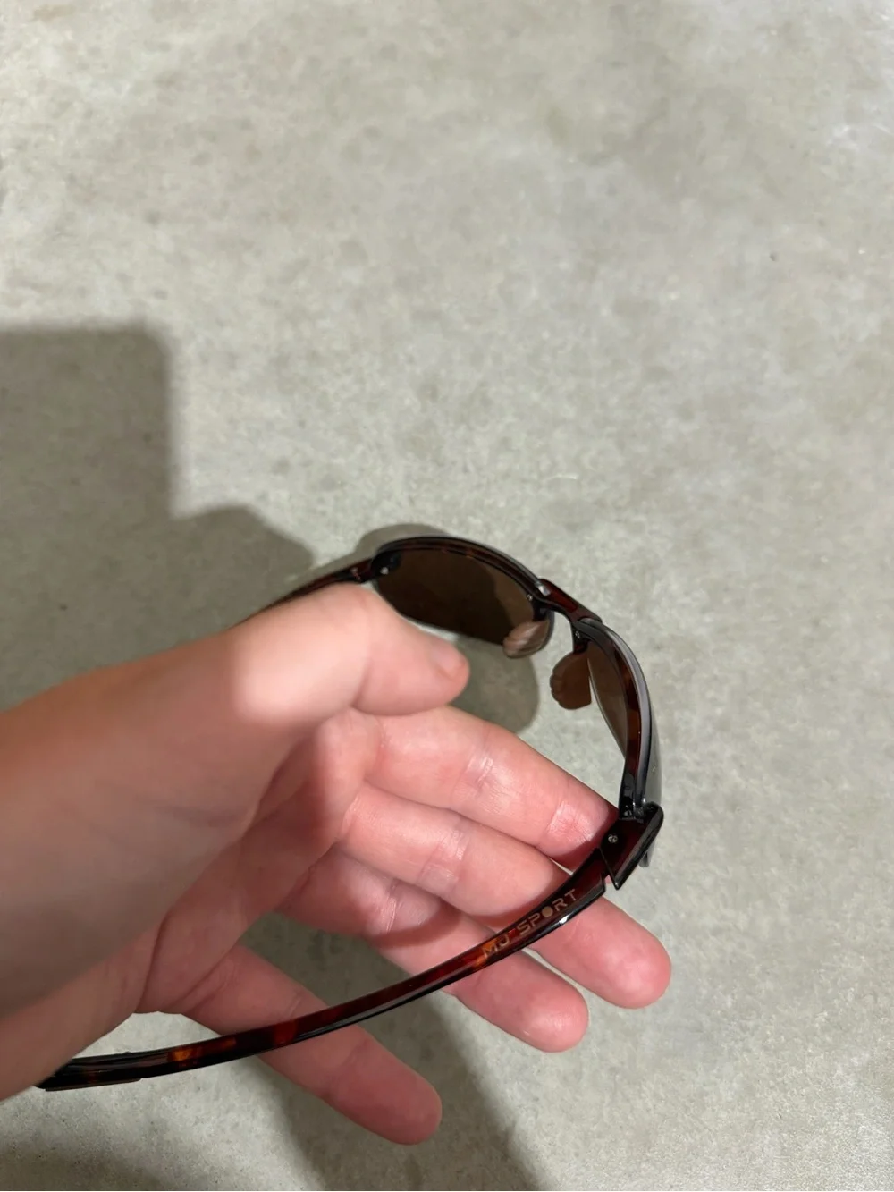 Maui Jim Brown Rimless Men's Sunglasses